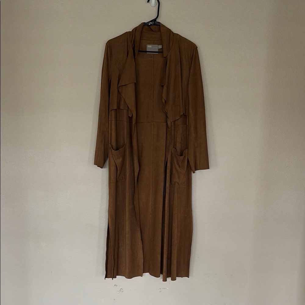 Warm Brown Long Sleeve Dress for Casual Work